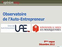 Observatoire de l'Auto entrepreneur - UAE - OpinionWay
